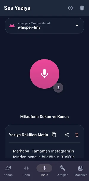 MobAI Voice: Canlı AI Asistan Screenshot 3