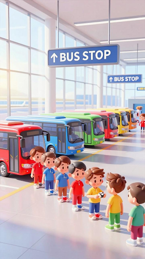 Airport Bus Sort Screenshot 2