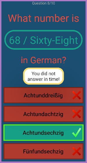 German Number Game Screenshot 3
