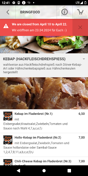 Bringfood Screenshot 1