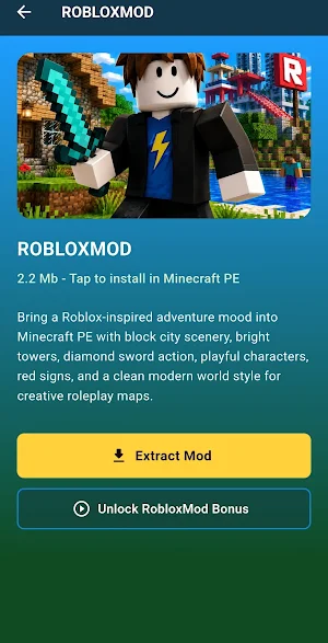 Roblox Mod for Minecraft PE Screenshot 2
