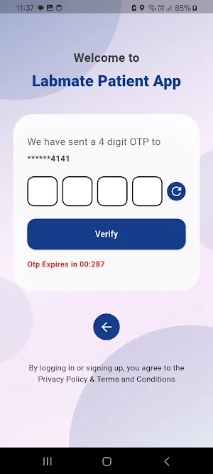 Labmate Patient App Screenshot 2