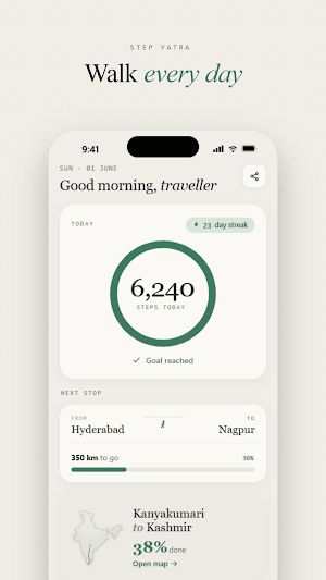 Step Yatra: Walk Across India Screenshot 0