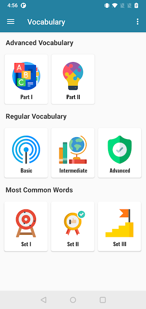 English Vocabulary Screenshot 1