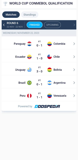 World Cup Qualification Live Screenshot 1