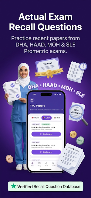 NurseAce: Gulf Exam Prep 2026 Screenshot 1