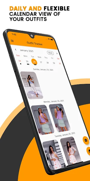 Outfit Tracker: Diary Planner AI Clothing Tracking Screenshot 0