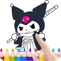 Kawaii Kuromi coloring book