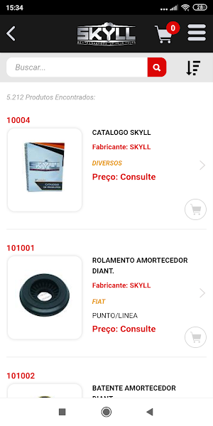 Skyll Peças - Catálogo Screenshot 2