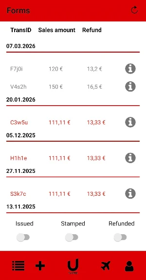 Unirefund Screenshot 1