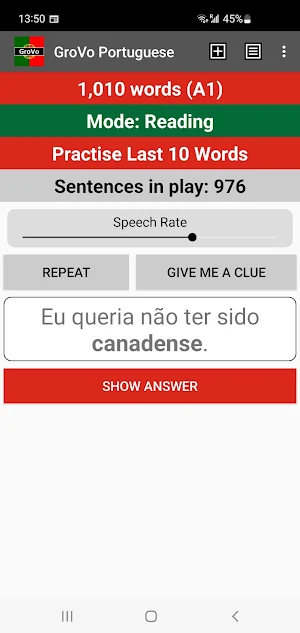 GroVo Portuguese Screenshot 0