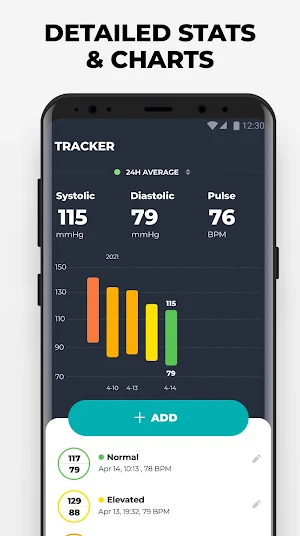 Blood Pressure App - Blood Pressure Monitor Screenshot 1