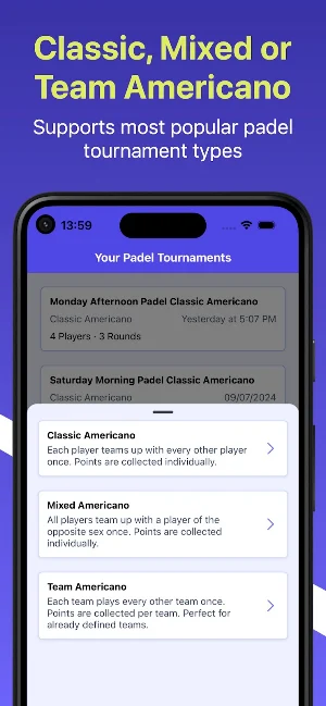 Padel Americano Generator Screenshot 1