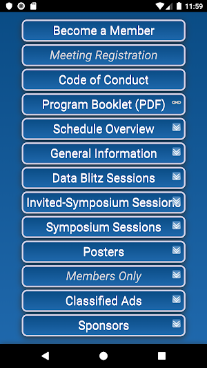 Cognitive Neuroscience Society Mobile App Screenshot 1
