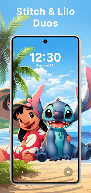 Stitch Live Wallpaper Cute HD Screenshot 1
