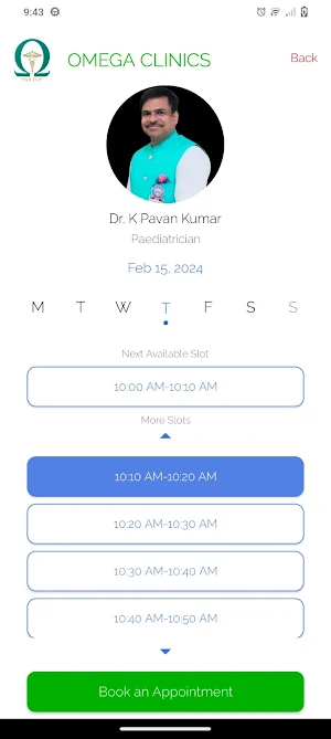 OMEGA CLINICS Screenshot 3