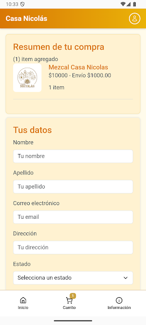 Mezcal Casa Nicolás Screenshot 2