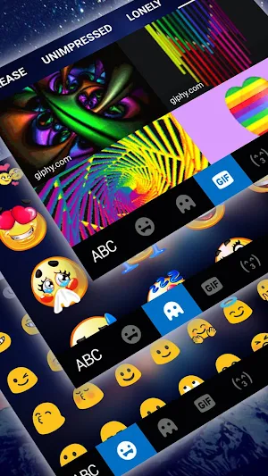 Galaxy Mountains Keyboard Them Screenshot 3