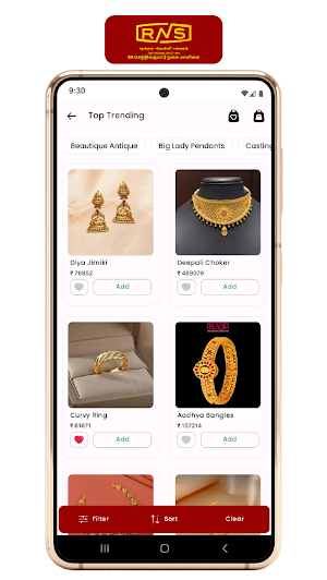 RNS Jewellery Screenshot 1