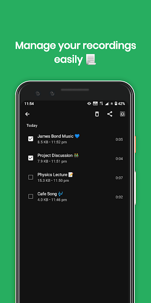 Audio Recorder - No ads and free forever Screenshot 3