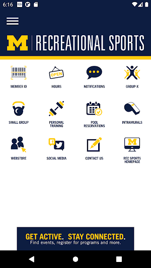 University of Michigan Recreational Sports Screenshot 0