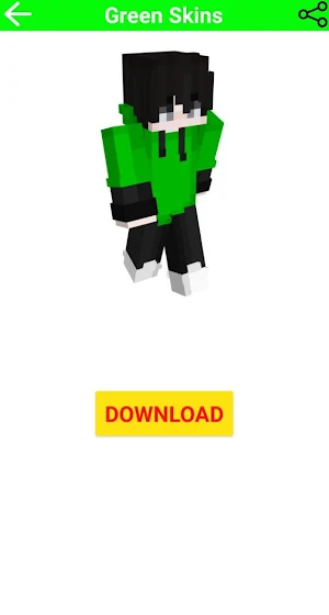 Green Skins For Minecraft Screenshot 3