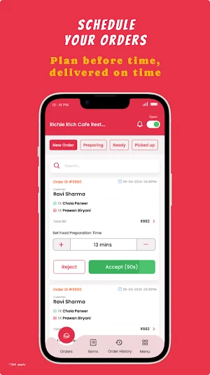 Fynito Restaurant Partner Screenshot 3