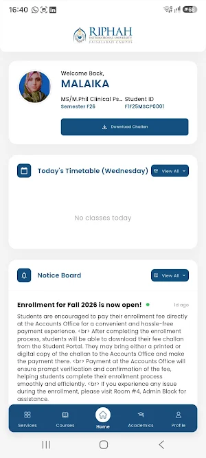 Riphah Faisalabad Screenshot 3