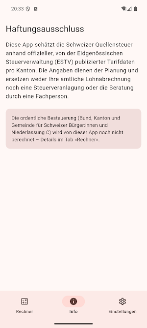 Swiss Salary & Tax Calculator Screenshot 3