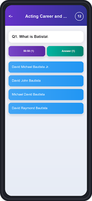 Batista Trivia Quiz Screenshot 3