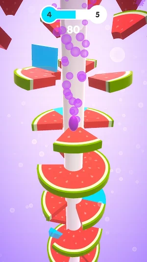 Helix pong: fruit jump slide Screenshot 0