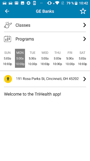 TriHealth Fitness Centers Screenshot 0