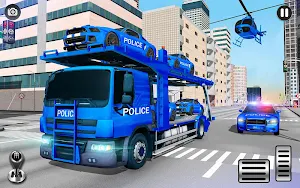Grand Police Car Transport Truck Screenshot 2