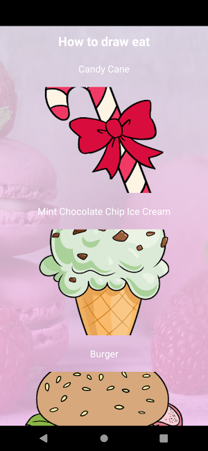 How to draw food Screenshot 0