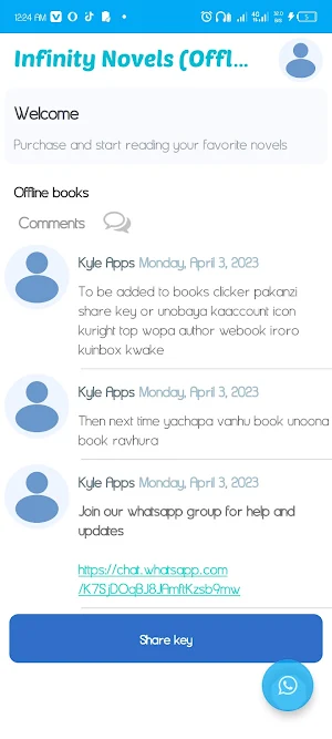 Infinity Novels Offline Reader Screenshot 0