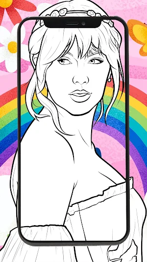 Drawing Coloring Taylor Swift Screenshot 0