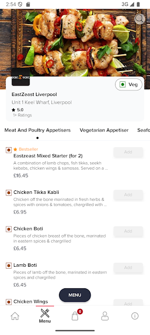 EastZeast Liverpool Screenshot 2