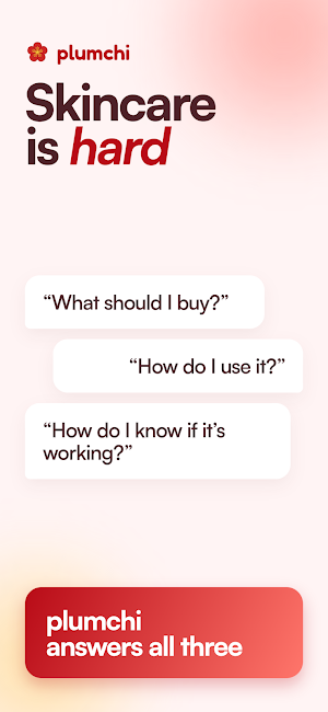 plumchi - The skincare app Screenshot 0