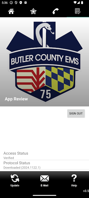 Butler County EMS Protocols Screenshot 2