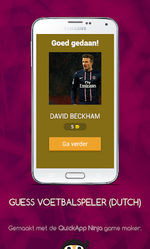 GUESS VOETBALSPELER (Dutchlanguage) Screenshot 1
