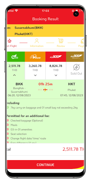 Thai VietJet Screenshot 2