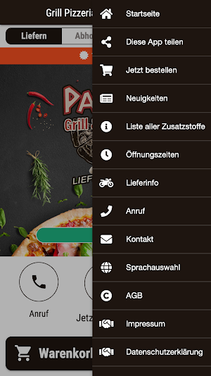 Grill Pizzeria Parga Paderborn Screenshot 2