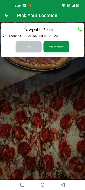 Towpath Pizza Screenshot 2