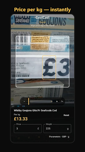CostCast: Unit Price Scanner Screenshot 0