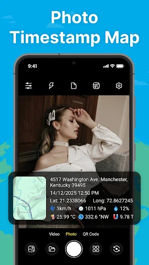 GPS Map Camera - Timestamp Screenshot 0