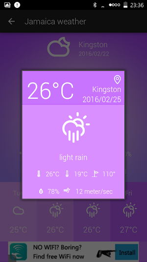 Jamaica Weather Screenshot 3