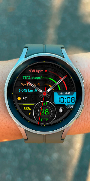Hybrid HUDEX Sport Watchface Screenshot 3