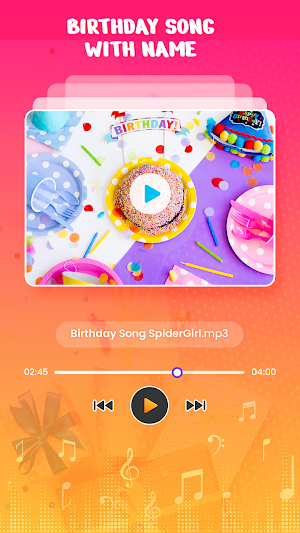 Birthday Song with Name - Happy Birthday Wishes Screenshot 1