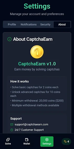 captcha work-earn money daily Screenshot 2
