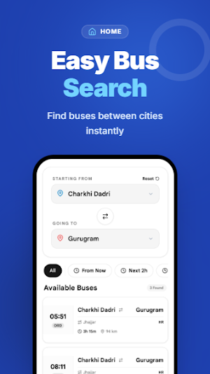 HaryanaBus Roadways Timetable Screenshot 1